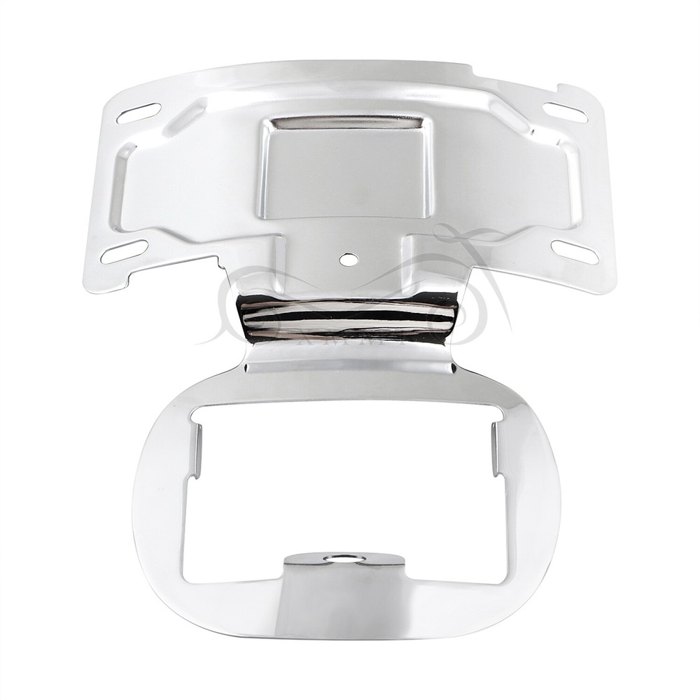 Chrome License Plate Relocation Bracket For Harley CVO Road Electra Glide FLHTCU