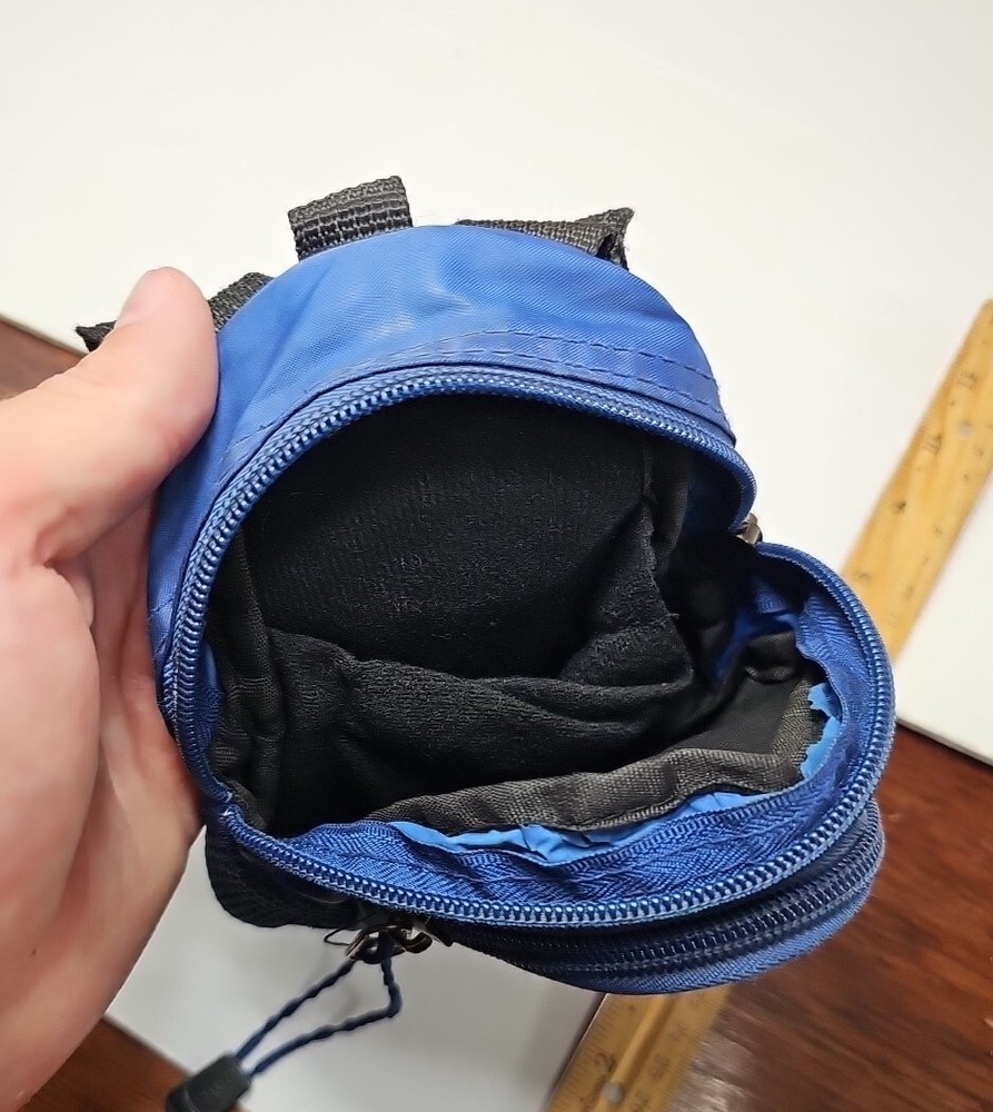 CMC Mini Day Pack - Golf Tee Accessory Bag Navy Blue *Used Missing Pull String*