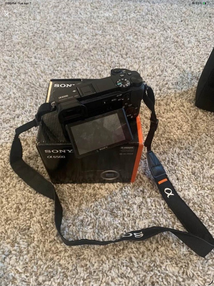 Sony Alpha 6500 Mirrorless Interchangeable Lens Camera Wi-Fi Touchscreen Black