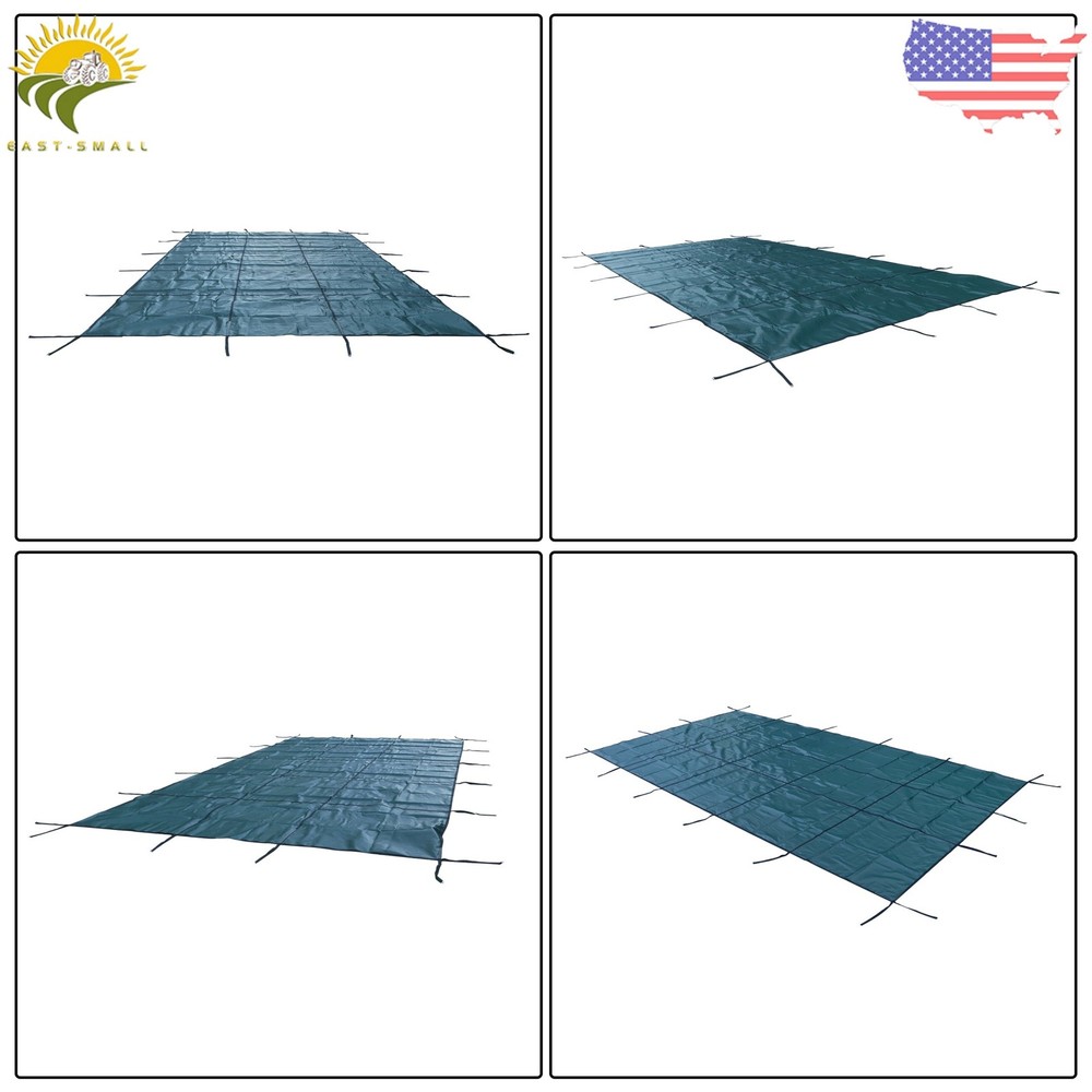 Swimming Pool Winter Cover 18x36 ft Pool Safety Cover Rectangular Inground
