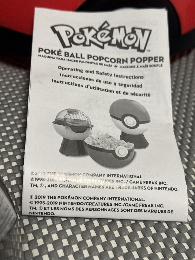 Pokemon Poke Ball Popcorn Popper Maker Machine