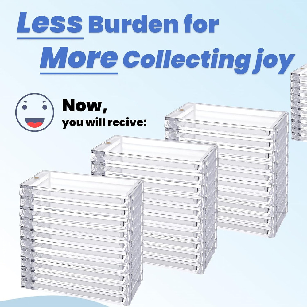 30 PCS Acrylic Booster Pack Protector One Touch Booster Pack Magnetic Holder...