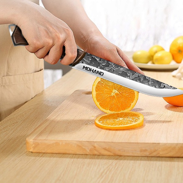 14PCS Handmade HAND FORGED DAMASCUS STEEL CHEF KNIFE Set Kitchen Knives Butcher