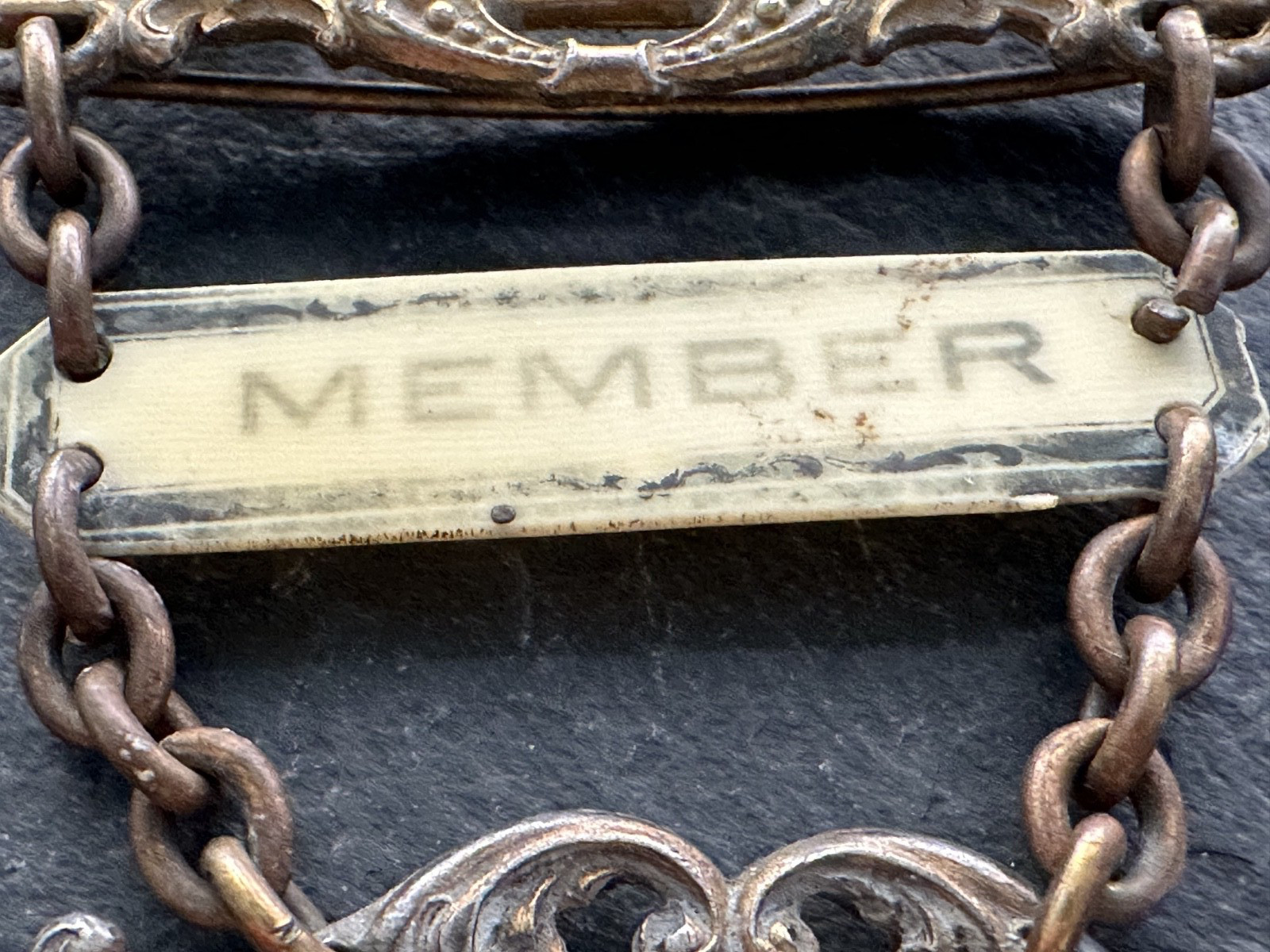 MYSTERY ANTIQUE CHAPEL ARK NO 155 MEMBER PIN BADGE - COLUMBIA PERSONIFIED H838