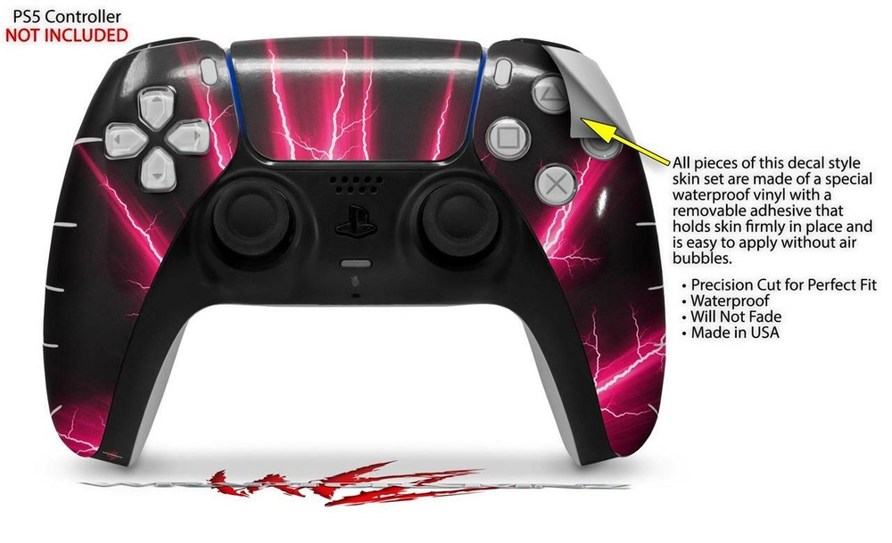 Skin Sony PS5 Controller Lightning Pink