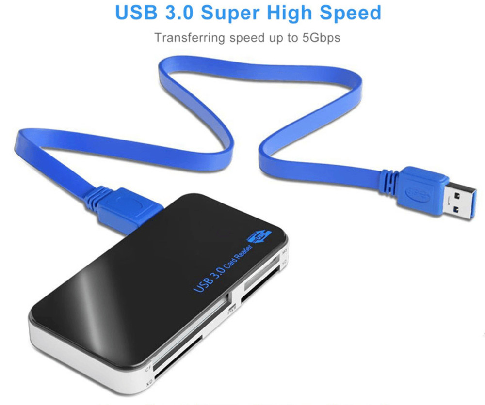 Card USB Reader Memory 3.0 Adapter Micro for Reader, CF/TF/SD/Micro SD/XD/M2/MS