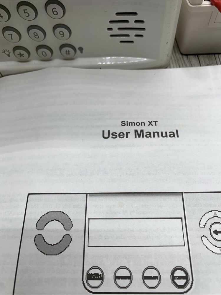 GE Simon XT Security System Panel And Accessories