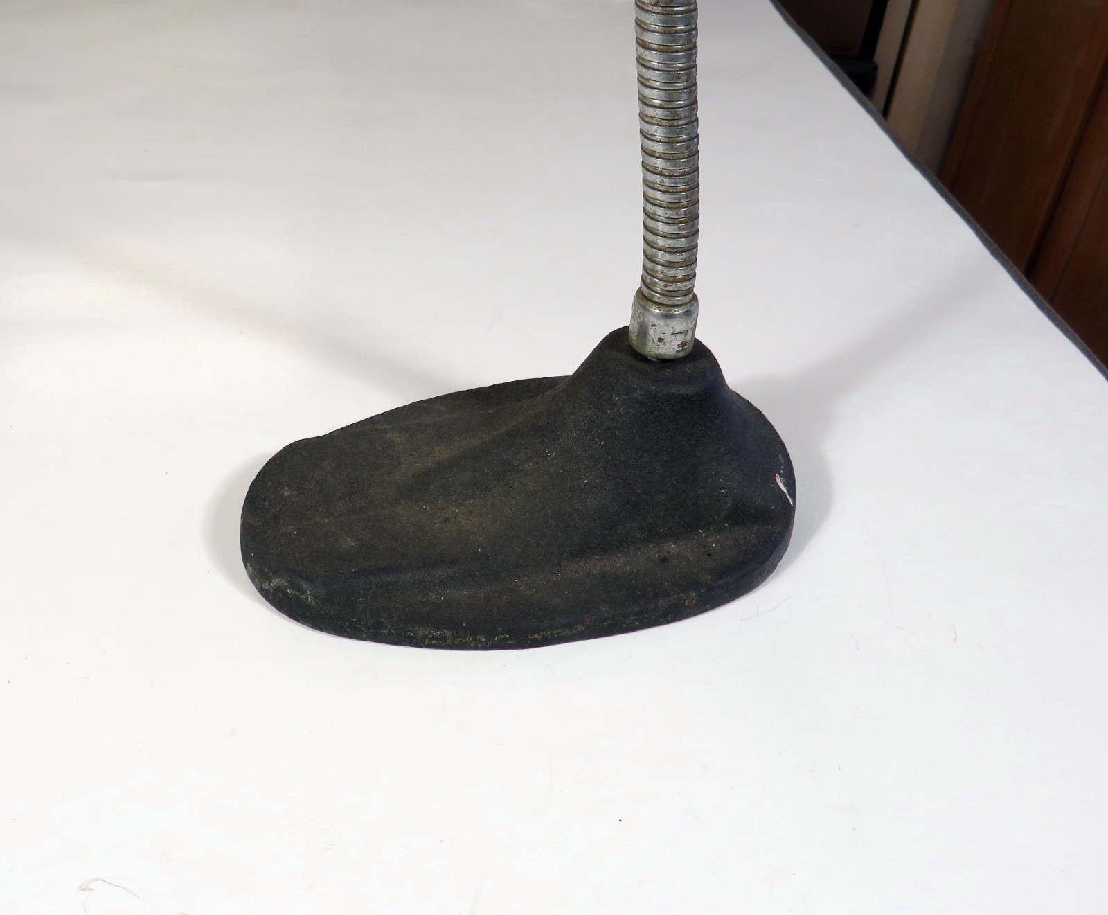 Vintage MCM Desktop Gooseneck Flexible Tasco Magnifier Glass W/ Cast Iron Base