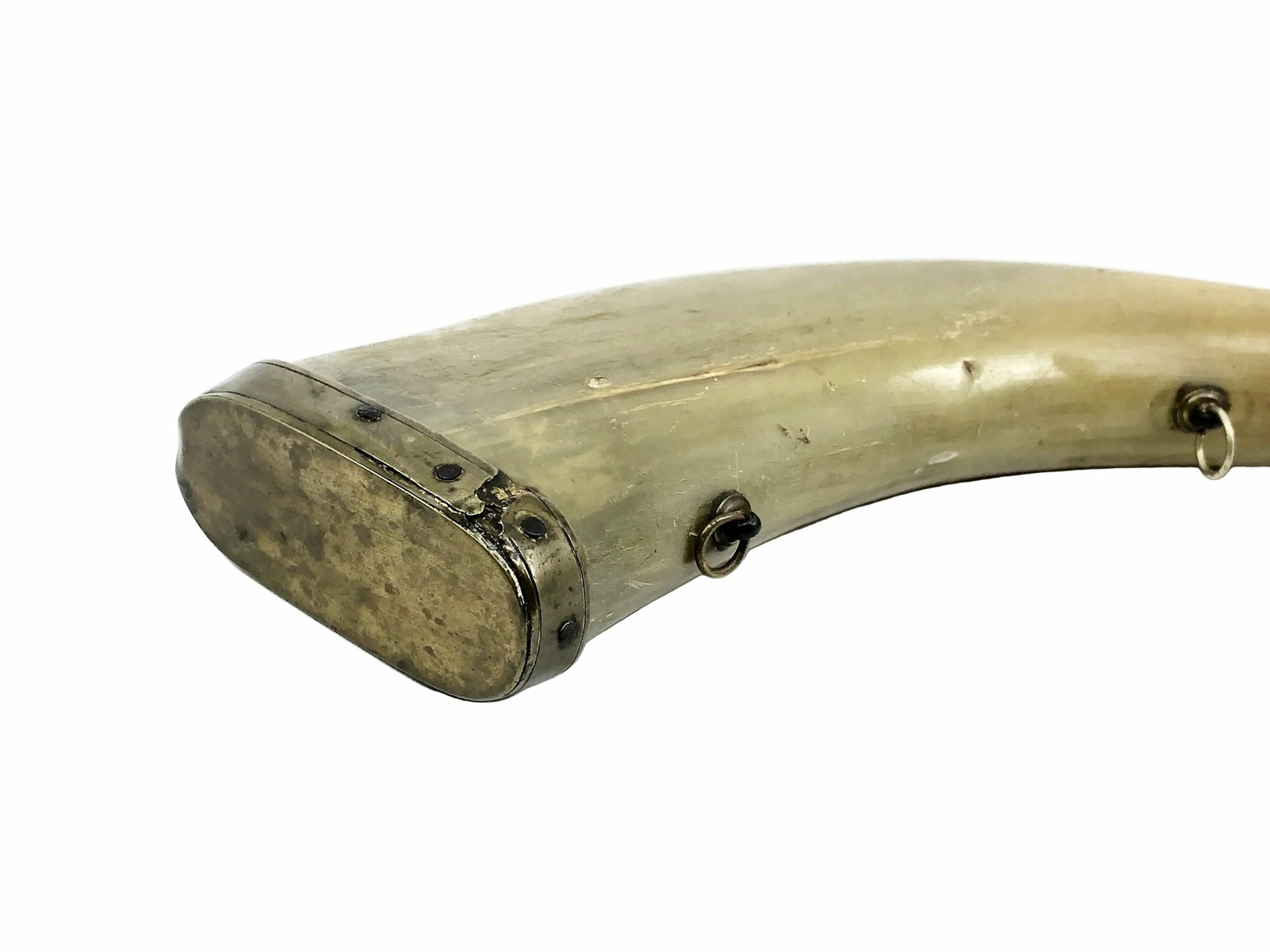 Civil war Era Flattened Powder Steer Horn