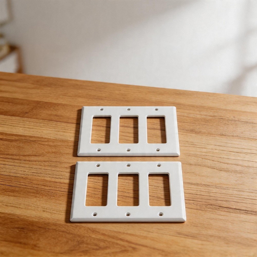 Socket Panel for Renovation Use 2 Gang Screw Type Electrical Accessory