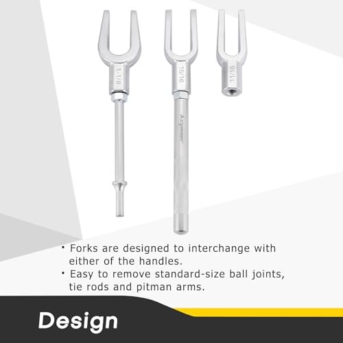 Pickle Fork Ball Joint Separator Set | 5PCS Pickle Fork Tool Set, Ball Red