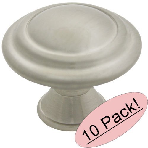 *10 Pack* Cosmas Cabinet Hardware Satin Nickel Round Cabinet Knobs #4949SN