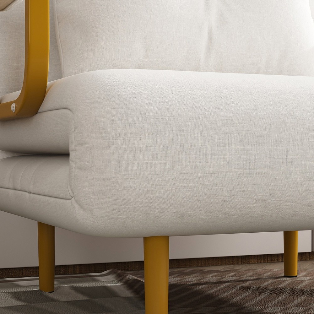 Convertible Sofa Bed 5-in-1 Multi-Function Folding Single Sofa Chair w/ Pillow