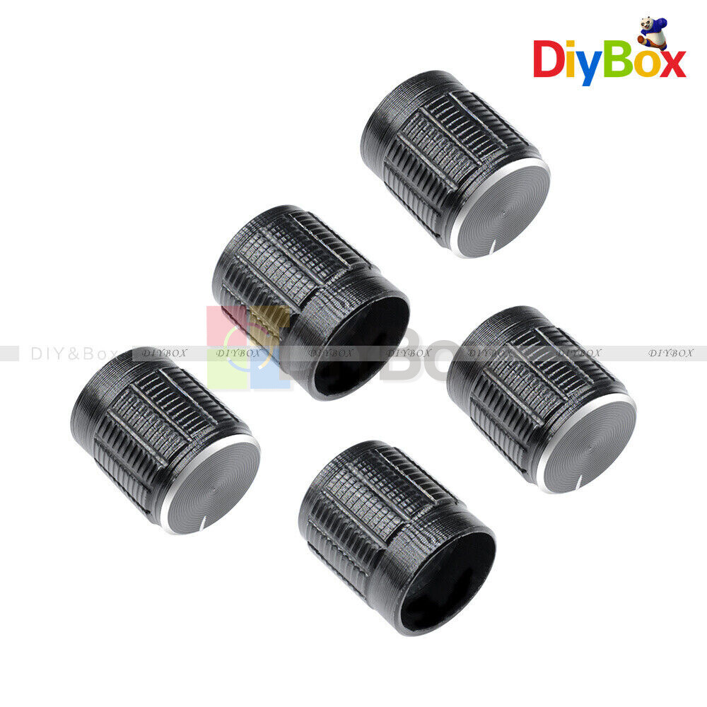 20PCS Useful Volume Control Rotary Knobs For 6mm Dia Knurled Shaft Potentiometer