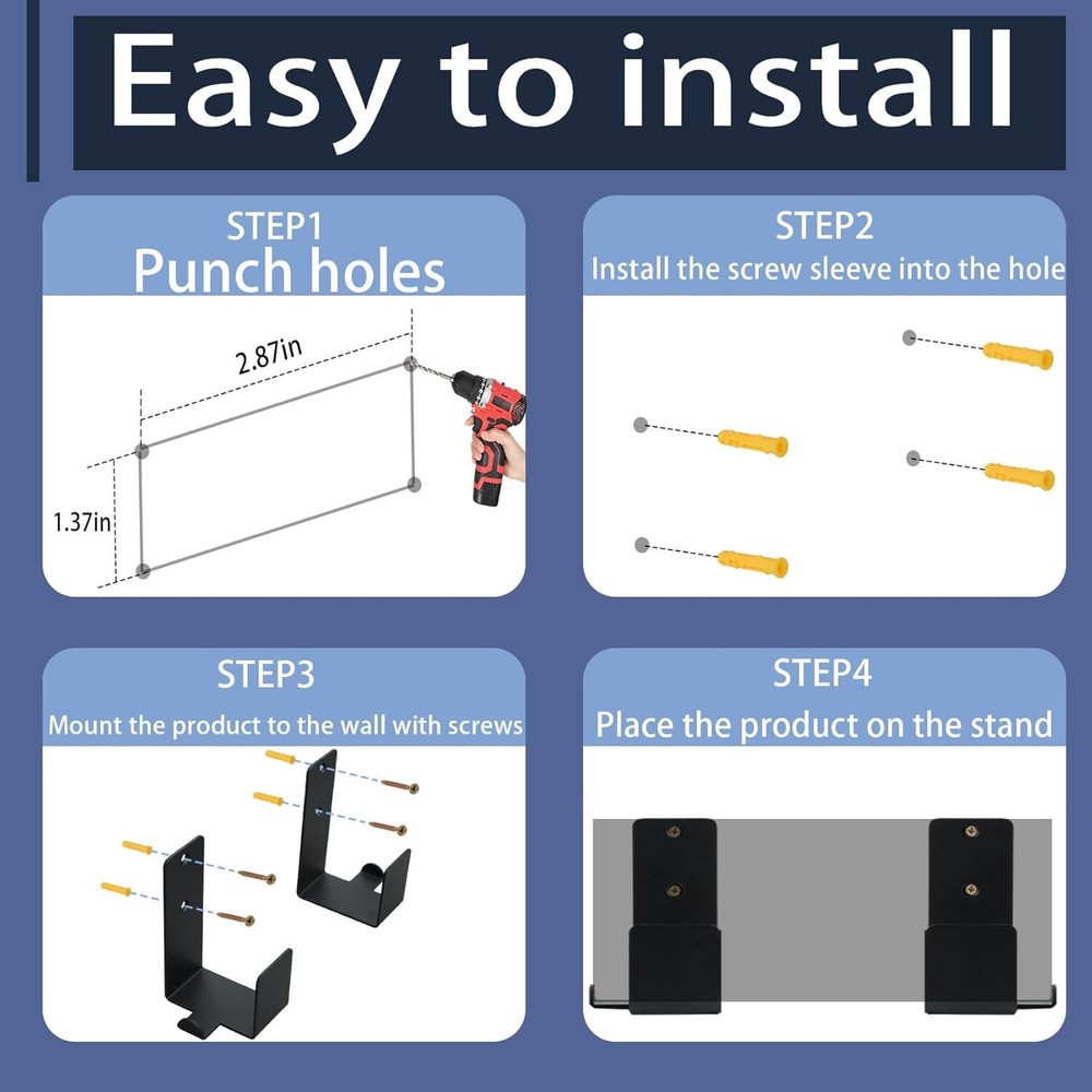 Compatible with Samsung frame TV one connect box Wall mount Version 43"-75" DIY