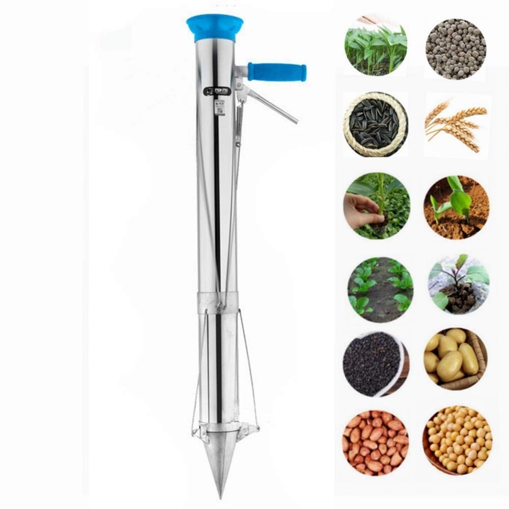 Ymachray Long Handled Bulb Planter Tools and Vegetable Seedling Tool Manual P...