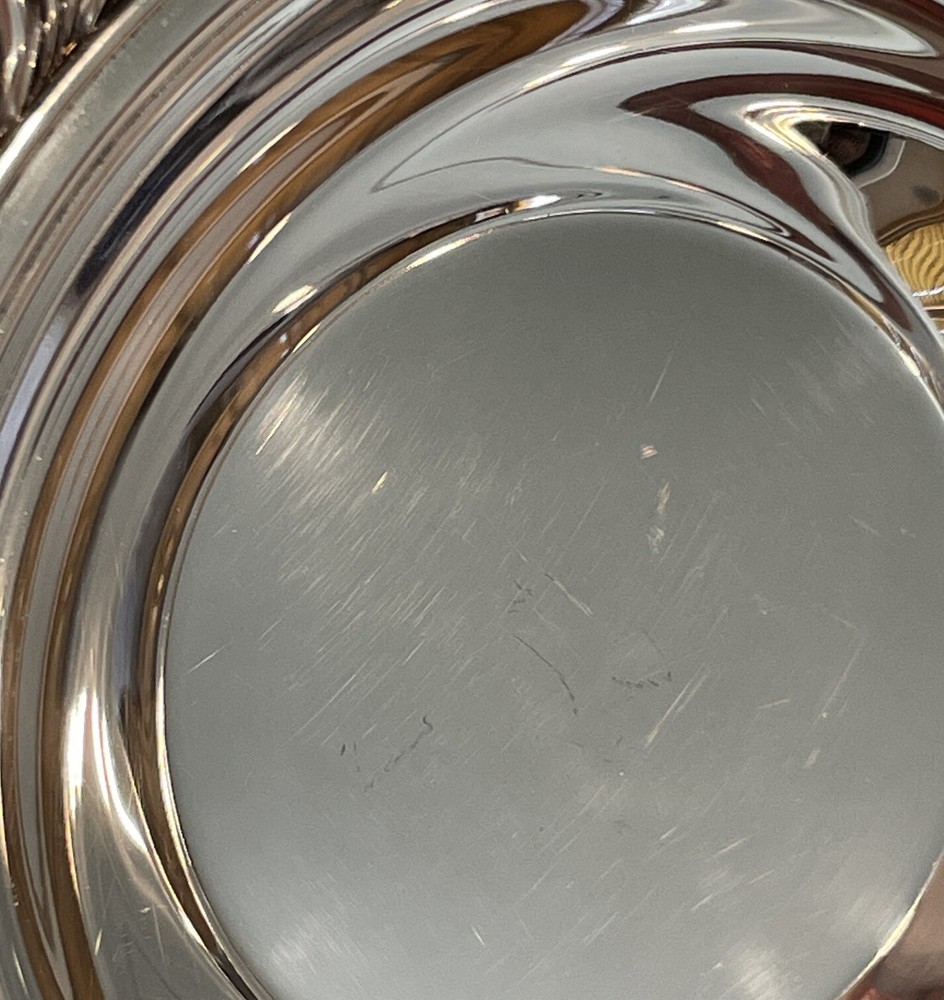 International Silver Candy Dish Nuts Silver Plate 6.5” Wide