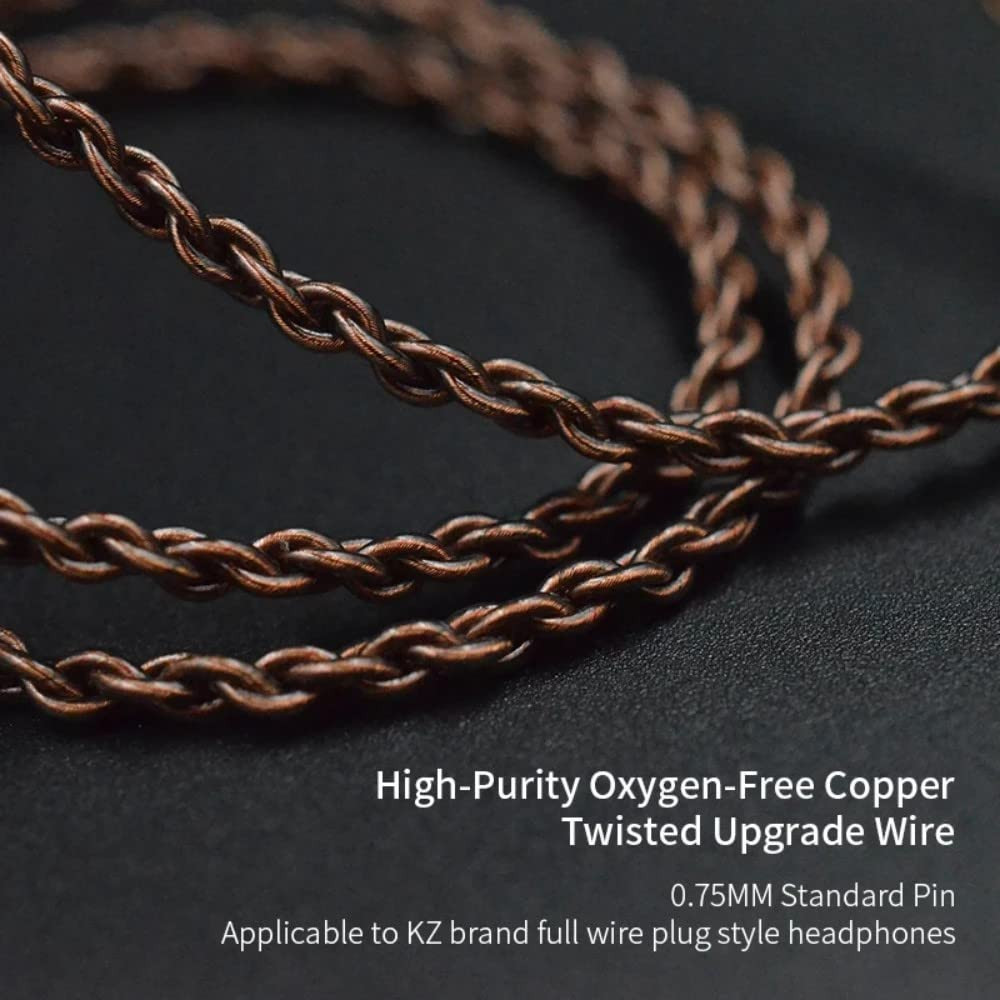 E Cable, 4 Core High-Purity Copper Twisted Iems Replacement Cable, Earbud Headph