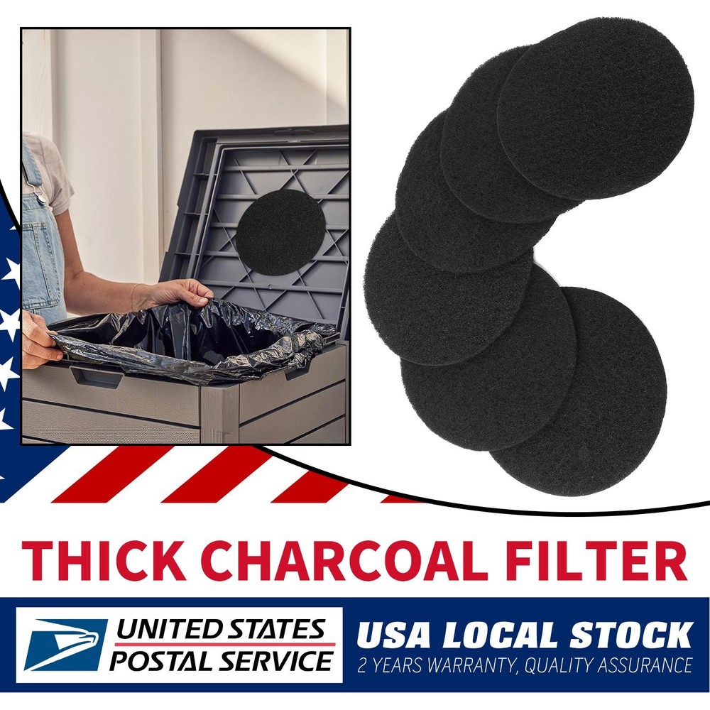 6.7 Inch Durable Compost Filter Pads 6 Pack for Daily Kitchen Composting