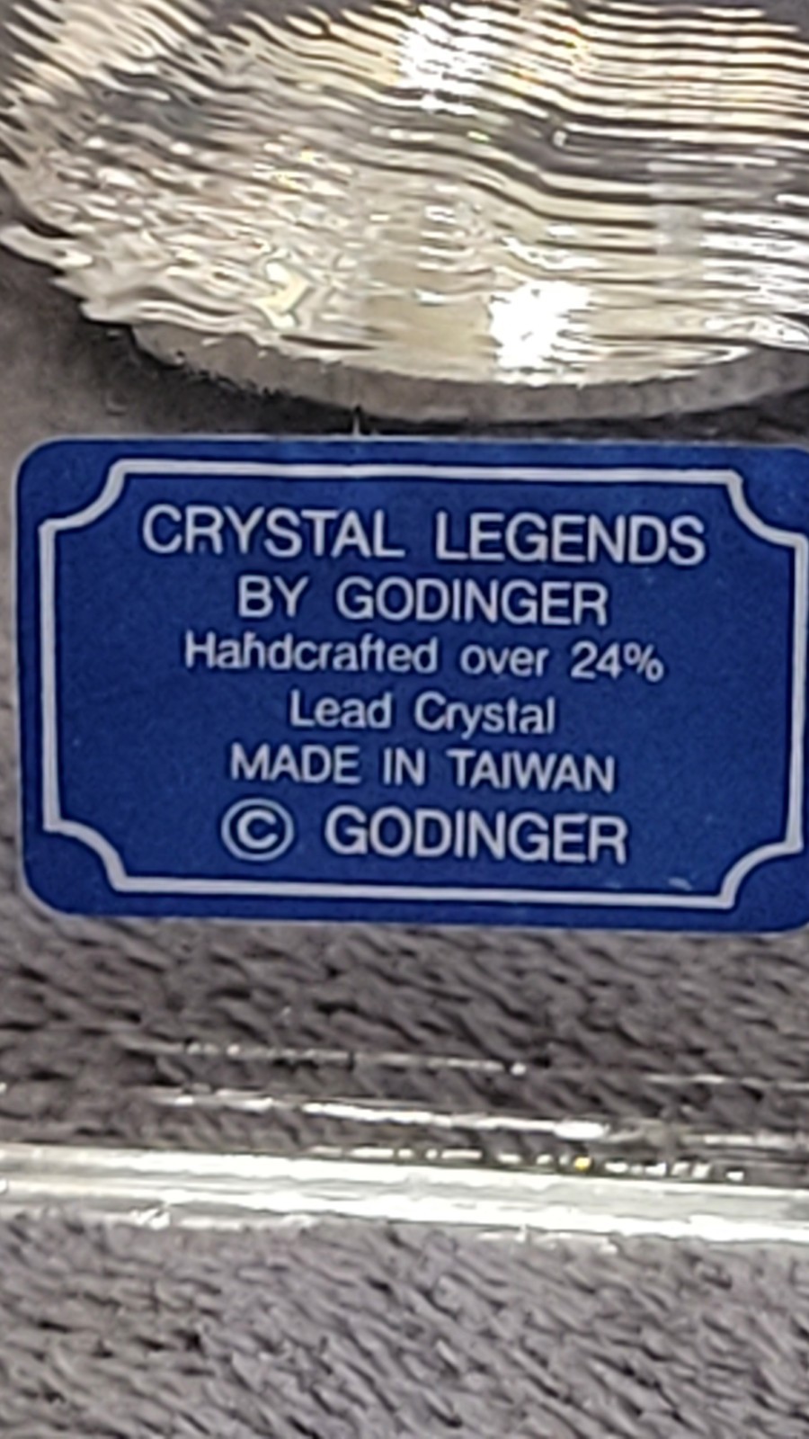 Vintage Crystal Grandfather Desk Or Office Clock Quartz Movement In Original Box