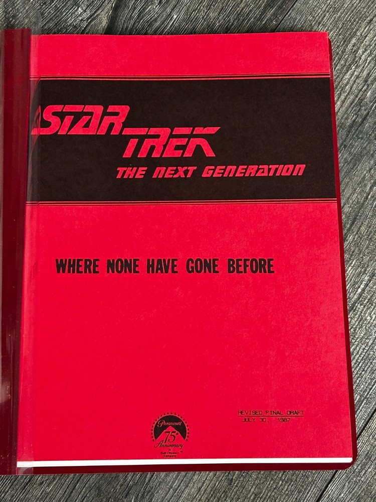 STAR TREK Script The Next Generation Where None Have Gone Revised Final Draft