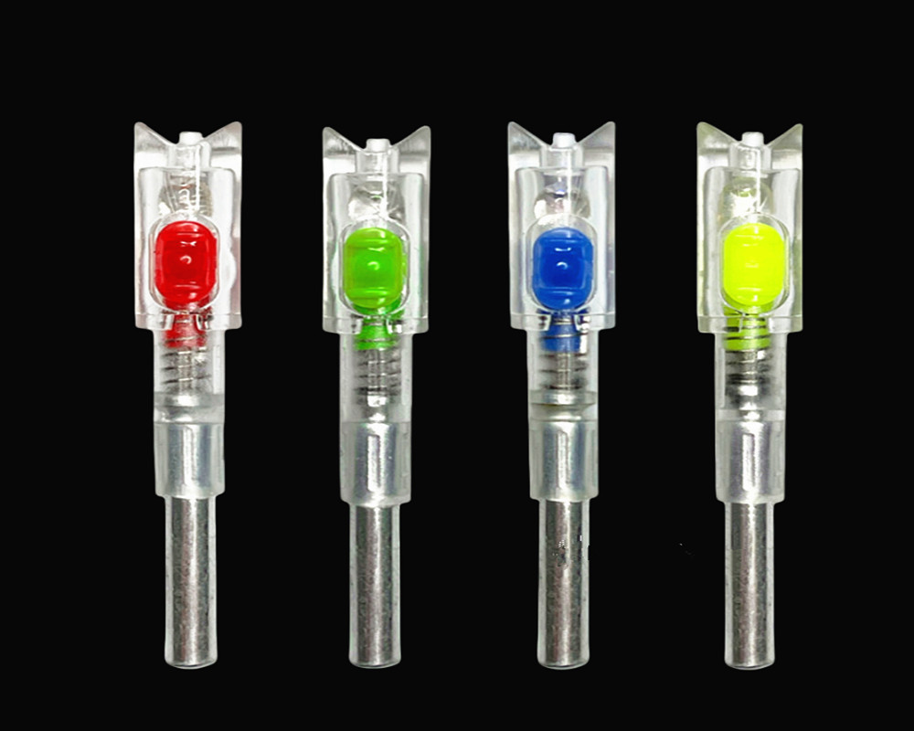 6pcs Archery ID6.4mm LED Nock Automaticaly Lighted Crossbow String Activated