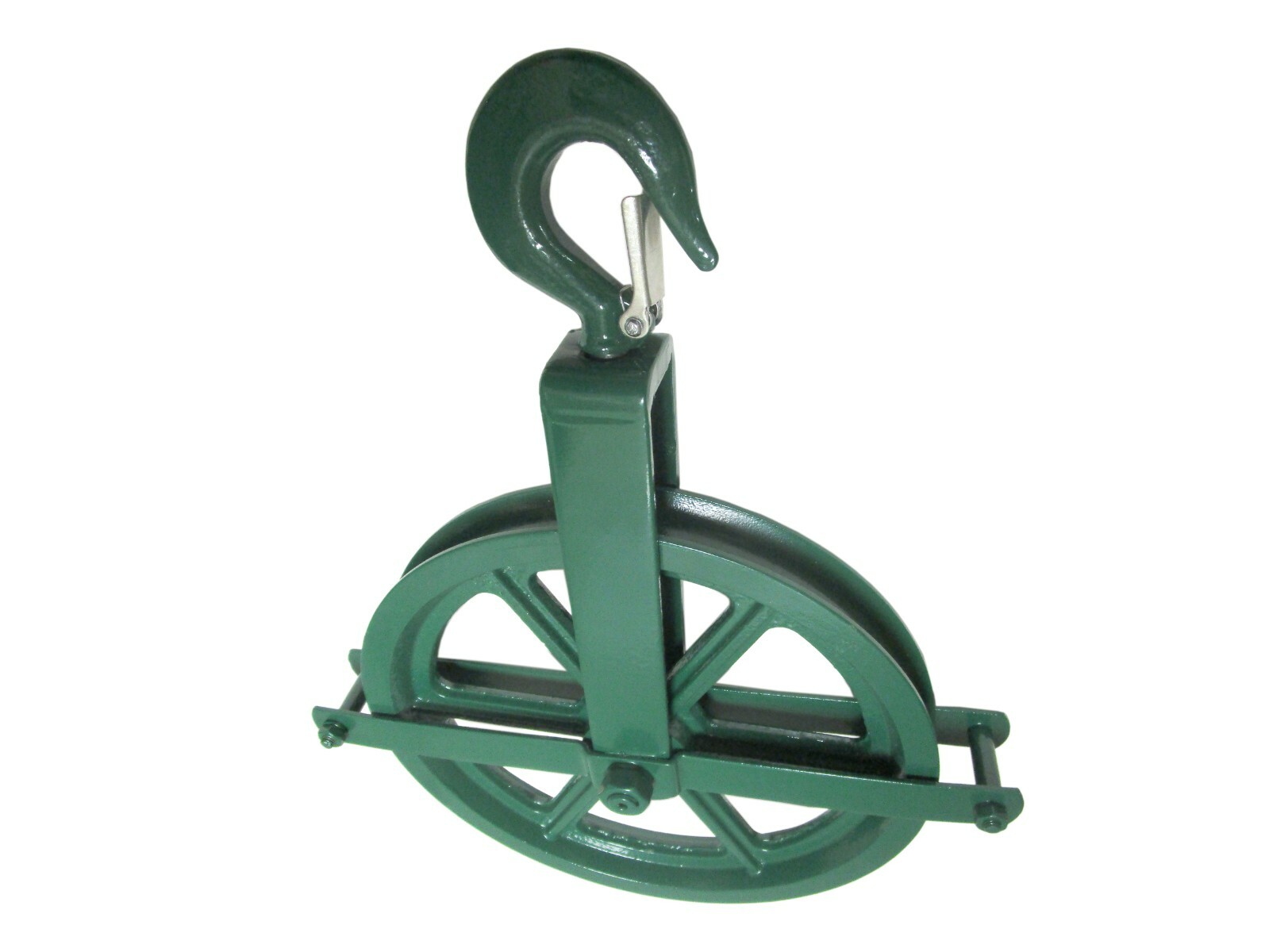 Gin Block Pulley 12" for 7/8" & 1" Rope with Grease Fitting 1,000 LBS Hook