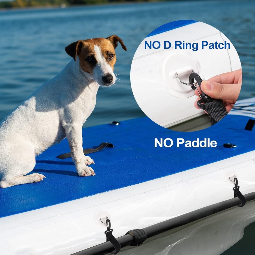 Soft Neoprene Adjustable Paddle Holders - 6 Clips for Ultimate Convenience