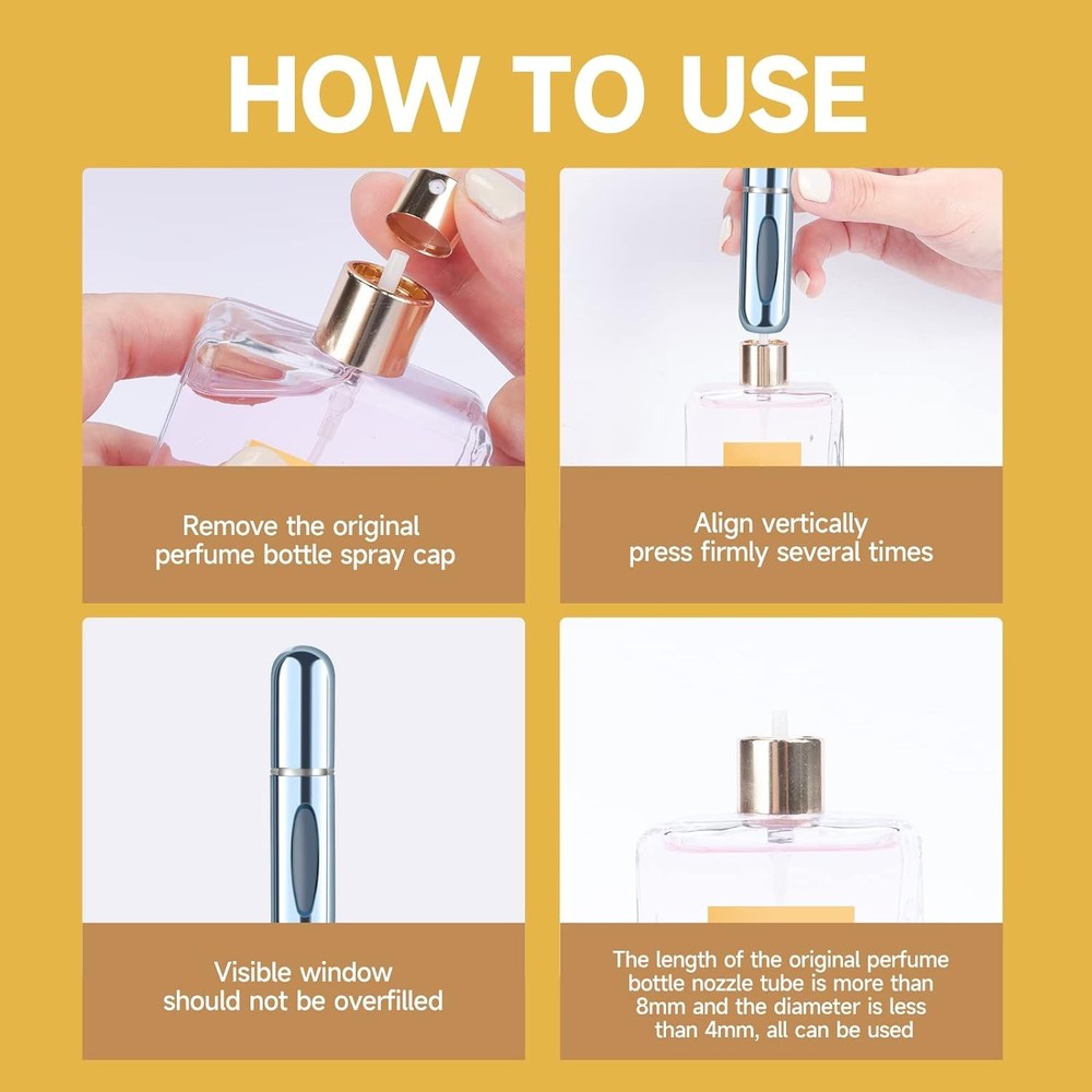 Yamadura Mini Refillable Perfume Portable Atomizer Bottle Refillable Perfume Spr