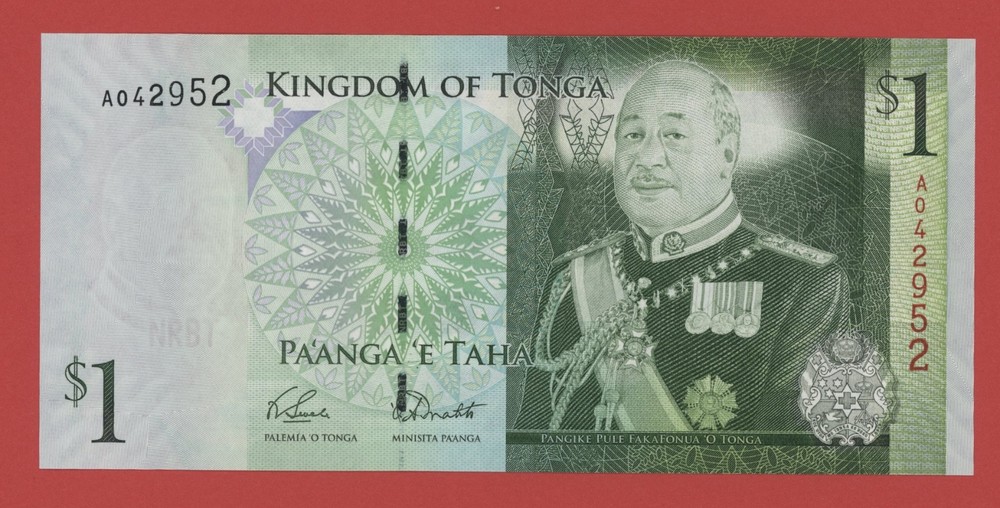 TONGA  1  PA'ANGA  ( 2008 )  PICK # 37a  UNC.