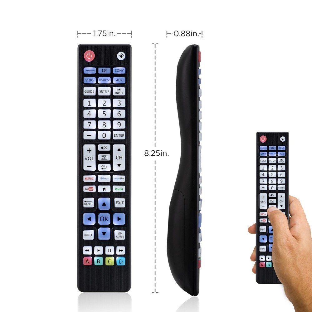 UltraPro Backlit OneTouch Universal Remote Control, Average, Black