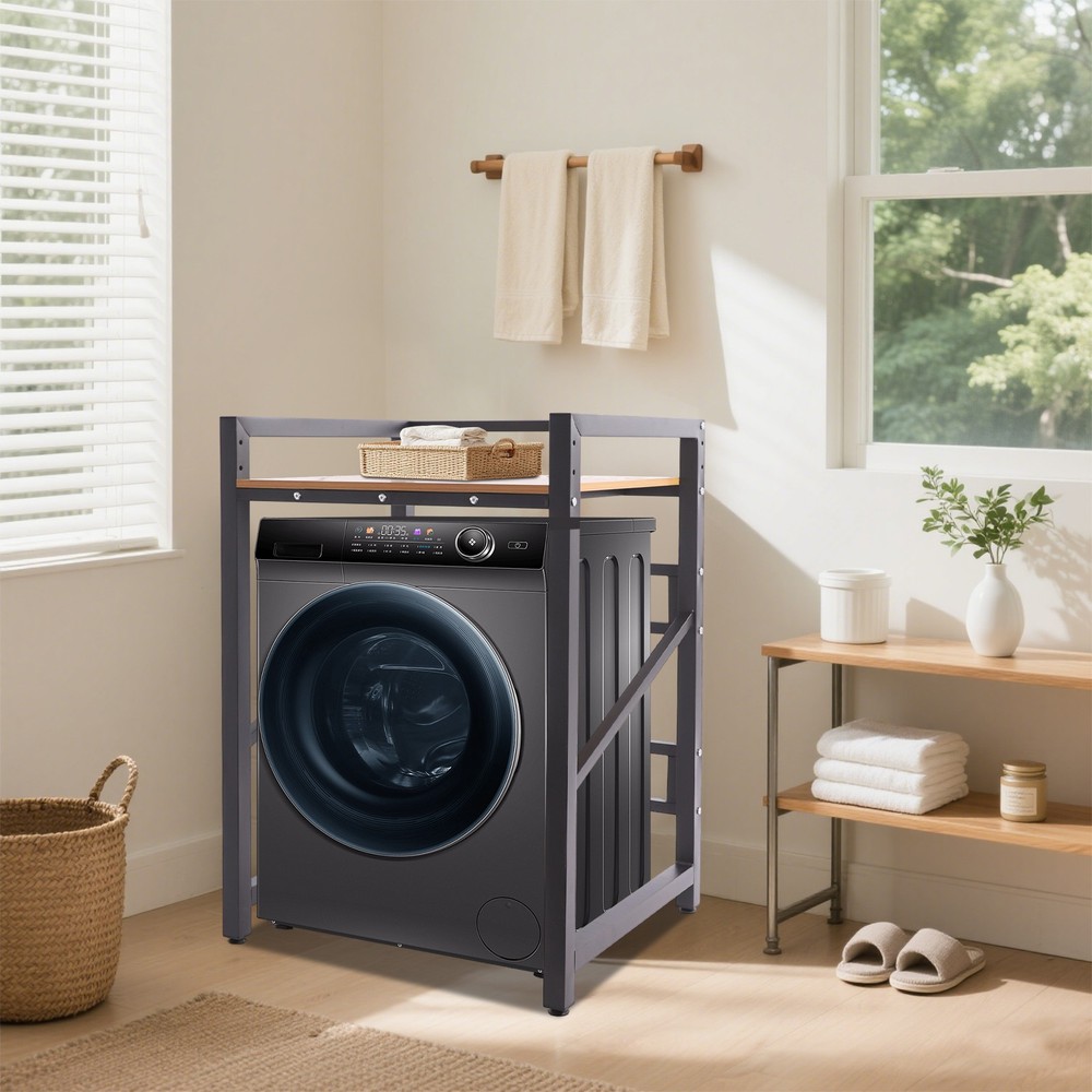 Height Adjustable Washing Machine Stacking Rack For Washer & Dryer Width ＜65cm