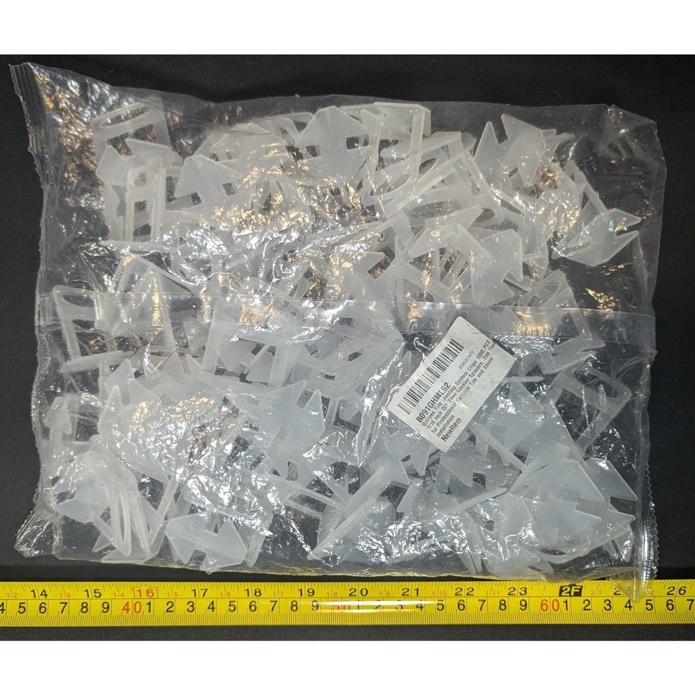 NEW – Tile Leveling System Clips – 1/16” Spacers – Tile Installation (102)