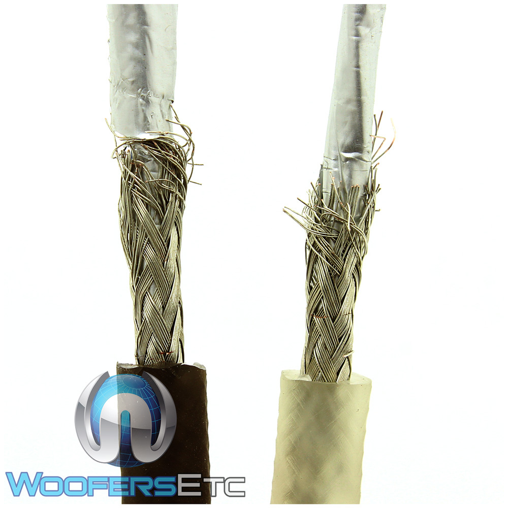 SUNDOWN AUDIO 20FT SAZ 2CHANNEL SOLID 100% OFC COPPER TWISTED RCA AMPLIFIER WIRE