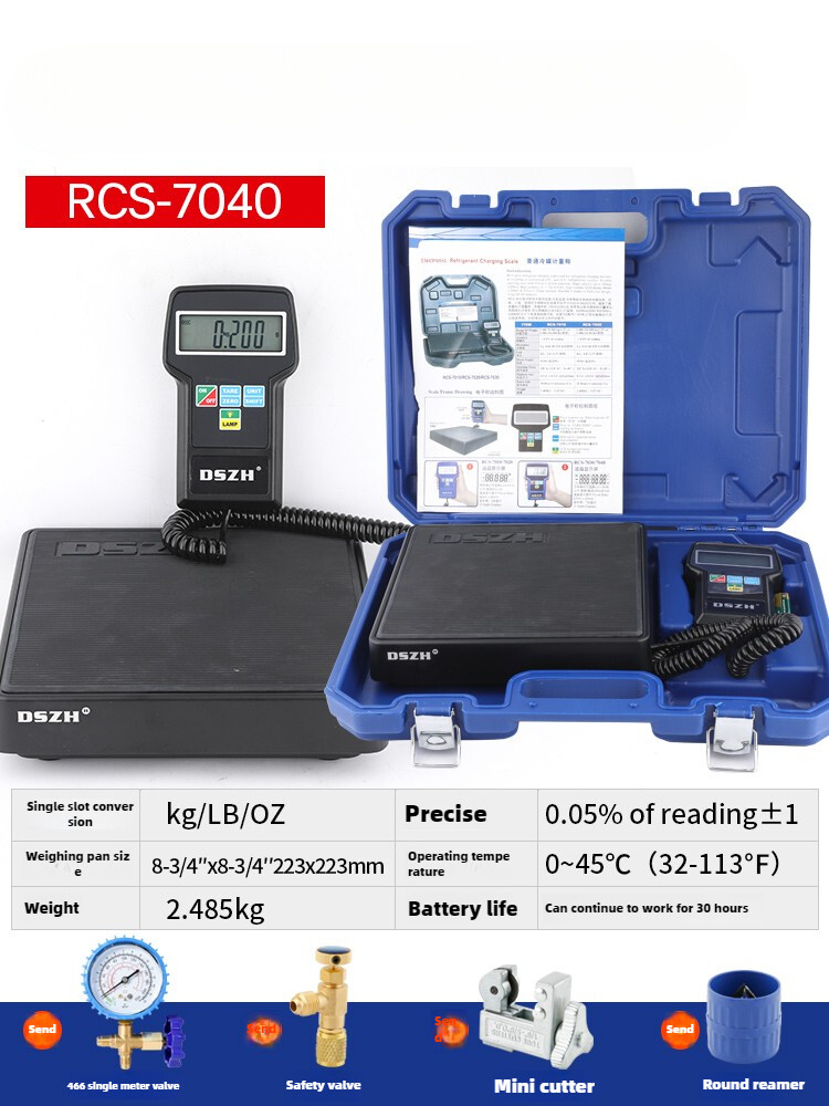 Automatic Programmable Scales for Refrigerant Wireless Electronic Weighing