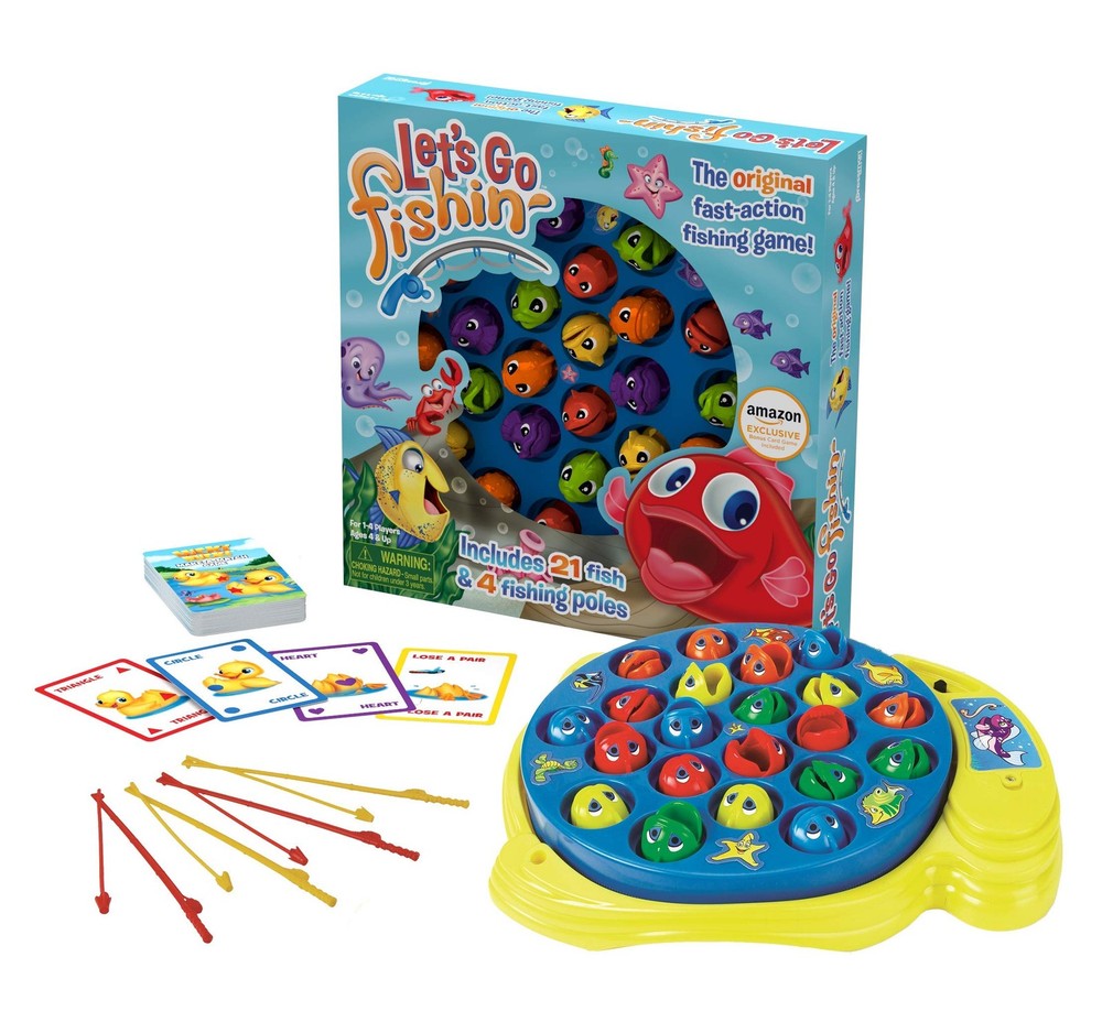 Amazon Exclusive Bonus Edition Let's Go Fishin' with Compact, Multicolor
