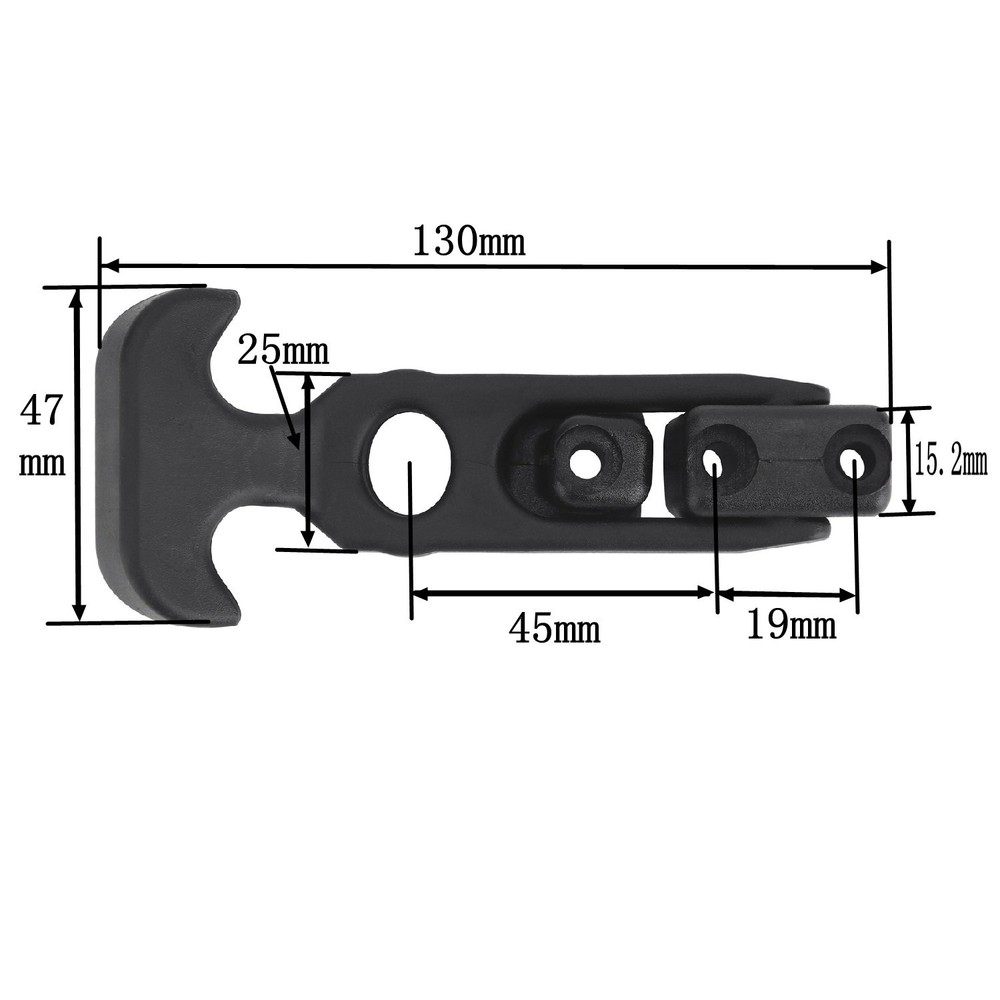Creatyi 4 PCS Rubber Flexible T-Handle Draw Latches,for Tool Box,Cooler,...