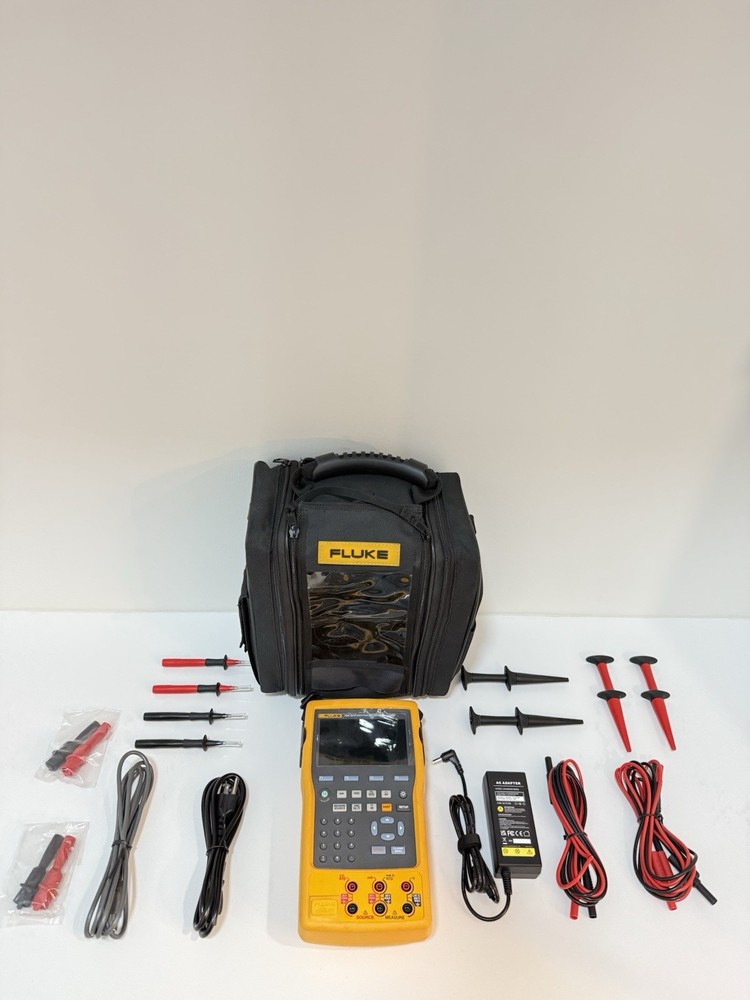 FLUKE 754 DOCUMENTING PROCESS CALIBRATOR W/ ACCESSORIES (TESTED) FREE SHIPPING