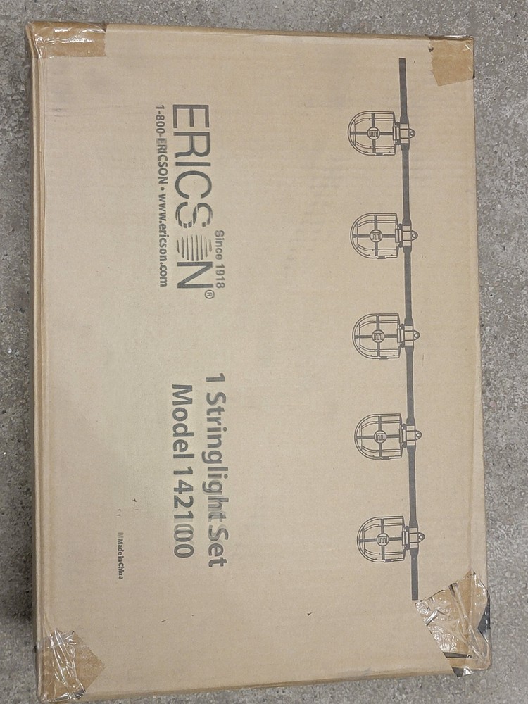 Ericson 142100 Stringlight set 10 lights 100 ft length Temporary lightingNEW