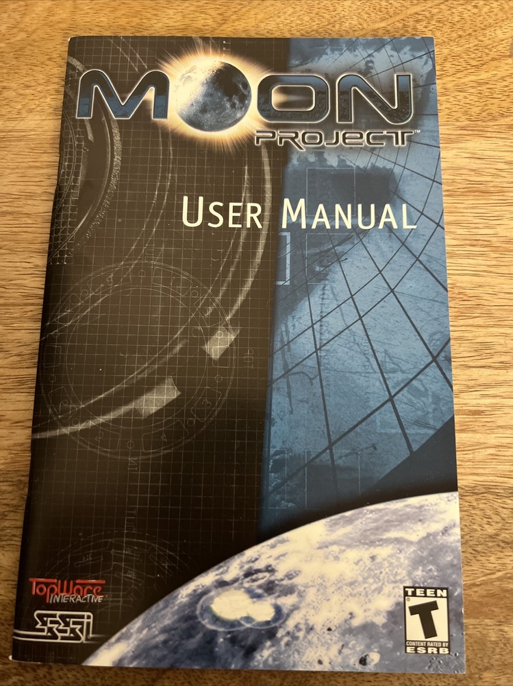 Moon Project Video Game User Manual T-Teen Book