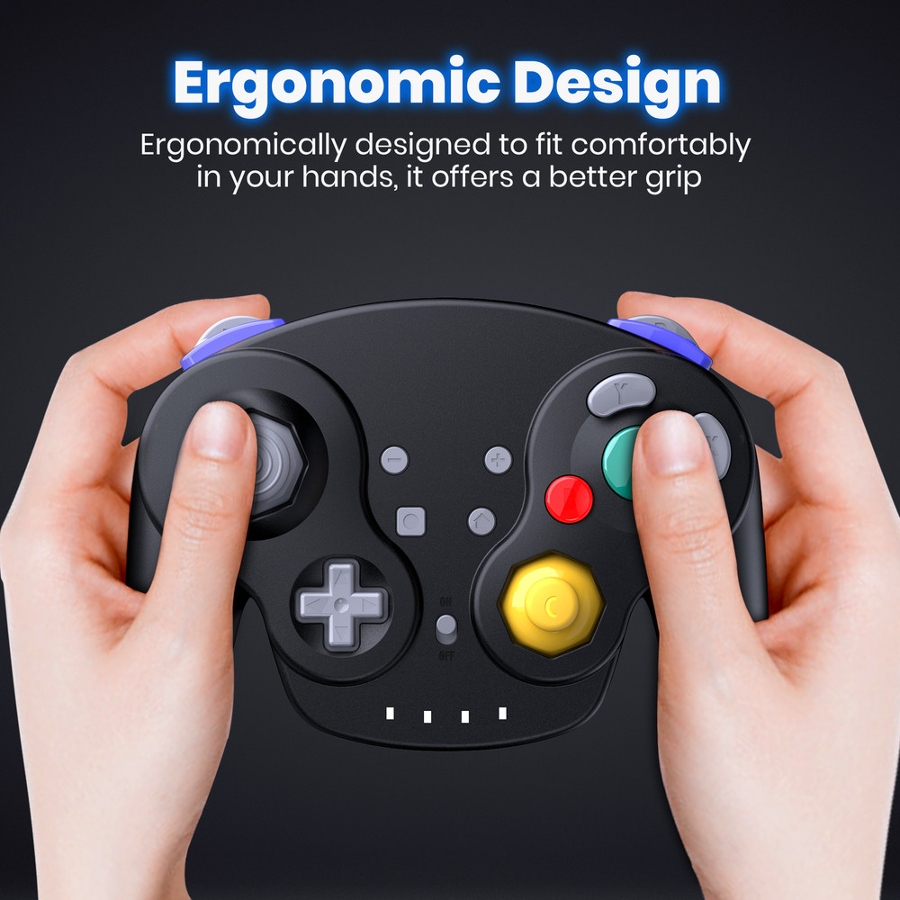 Wireless 2.4 G For Nintendo GameCube NSO Switch PC Mac Windows USB Controller