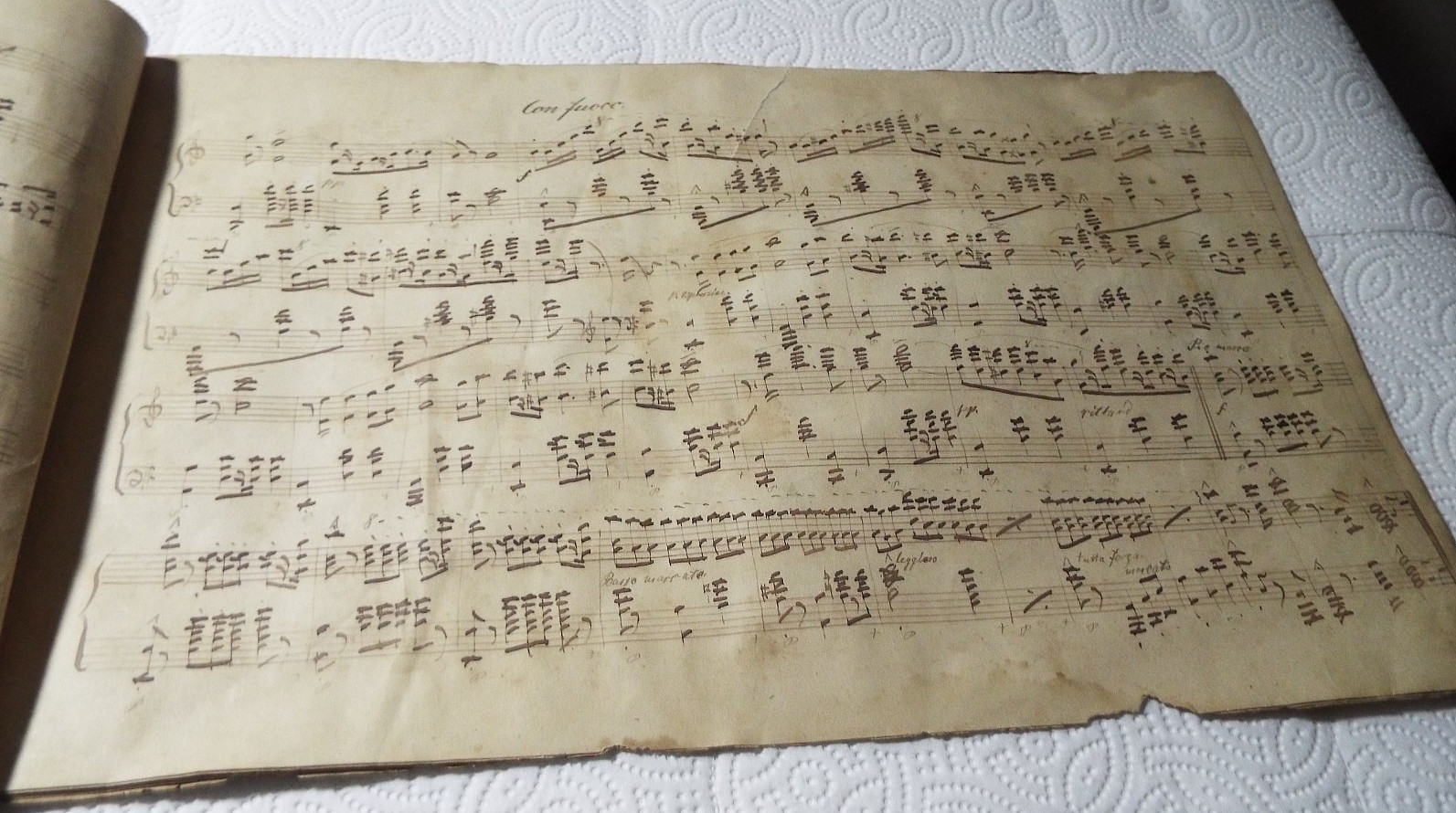 ANTIQUE 1800s HANDWRITTEN SHEET MUSIC WITH SIGNATURES GERMAN COMPOSERS READ!!!!