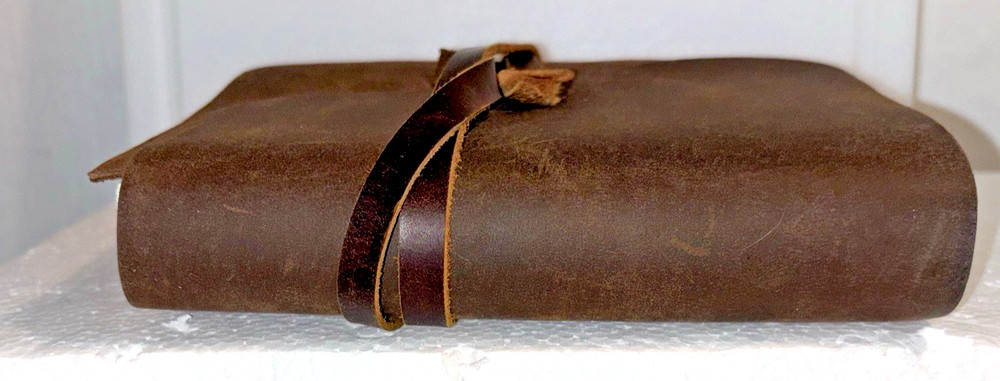 Frontier Style Handmade Genuine Leather Book For Notes, Sketches Or Diary