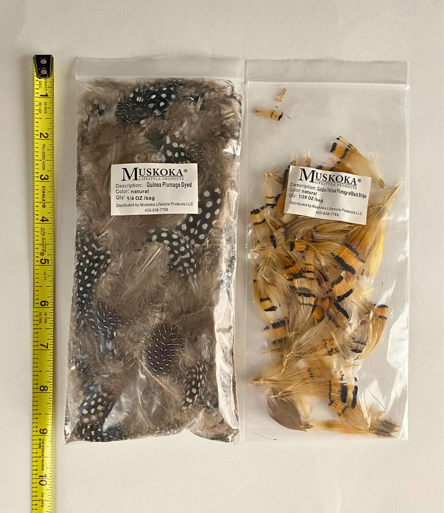 Fly Tying Material Feather and Dubbing Bulk Starter Kit, Bulk Fly Tying Kit by