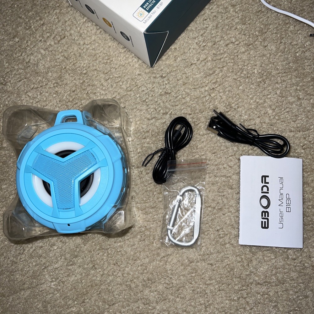 EBODA Bluetooth Shower Speaker Waterproof Portable Bluetooth Speakers B18P