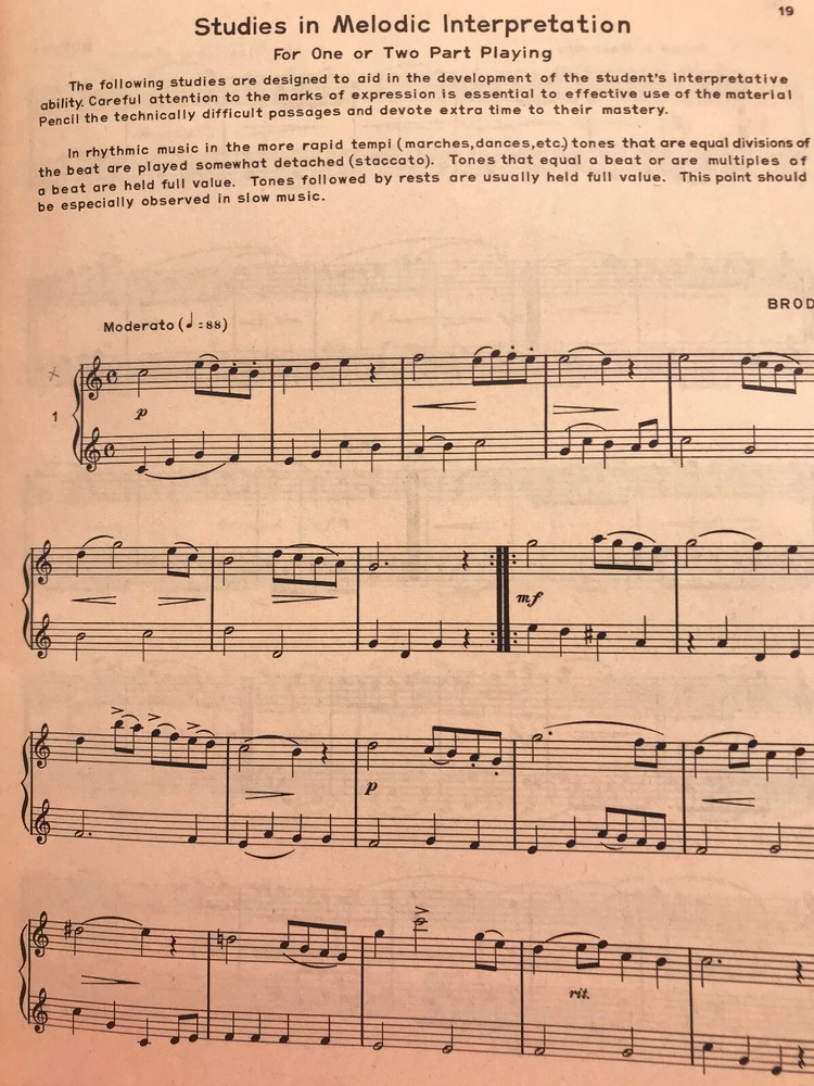 Vintage Rubank Advanced Method Saxophone Vol 1 Advanced Band Method 1940