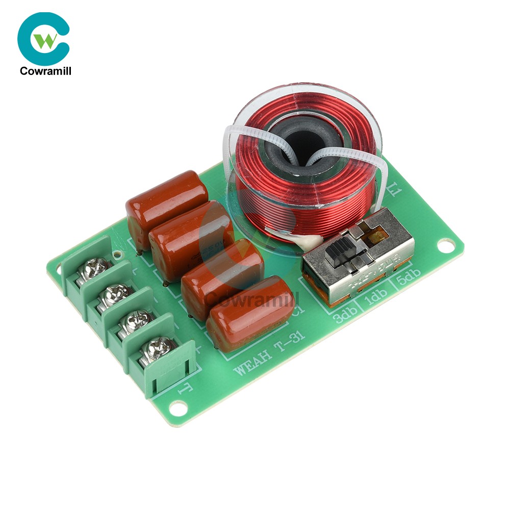100W Tweeter Frequency Divider Adjustable Sound Quality Car Crossover Splitter
