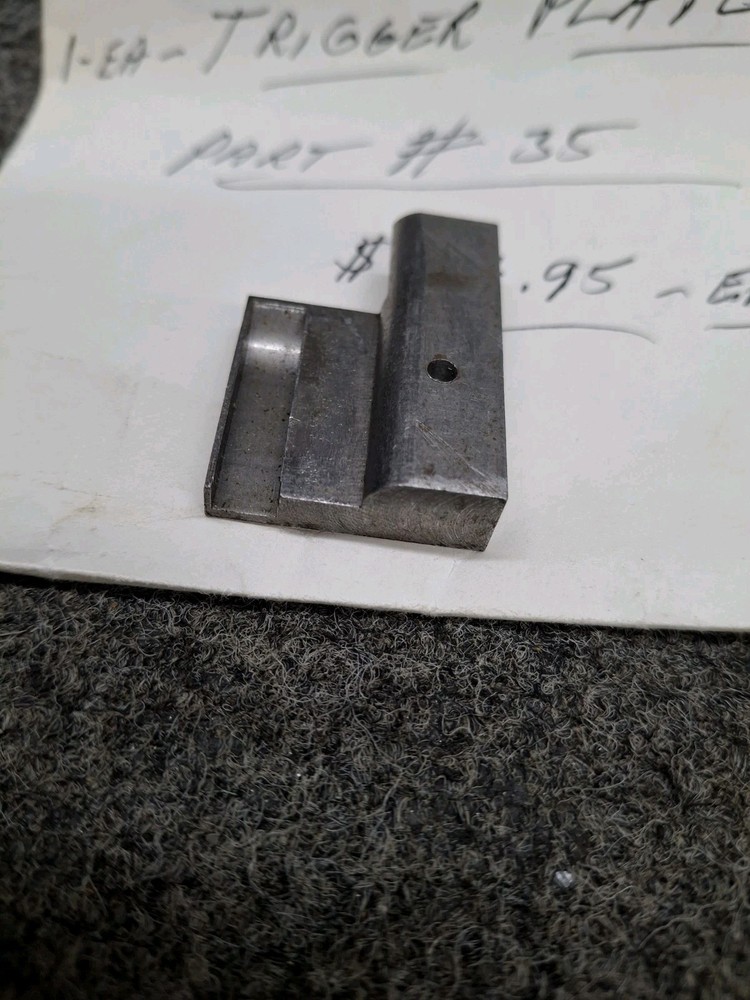 Luger Trigger Plate, Unfinished.