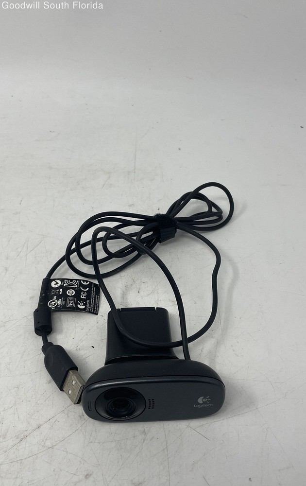 Logitech HD-720P Black USB Webcam Computer Camera Not Tested