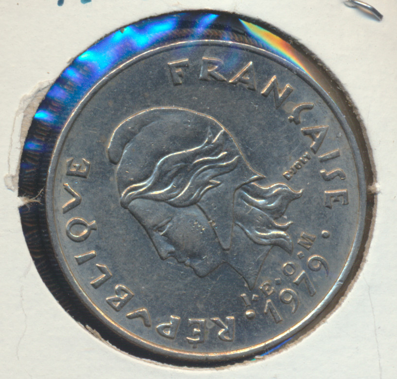 French Polynesia 1979 20 Franc Coin